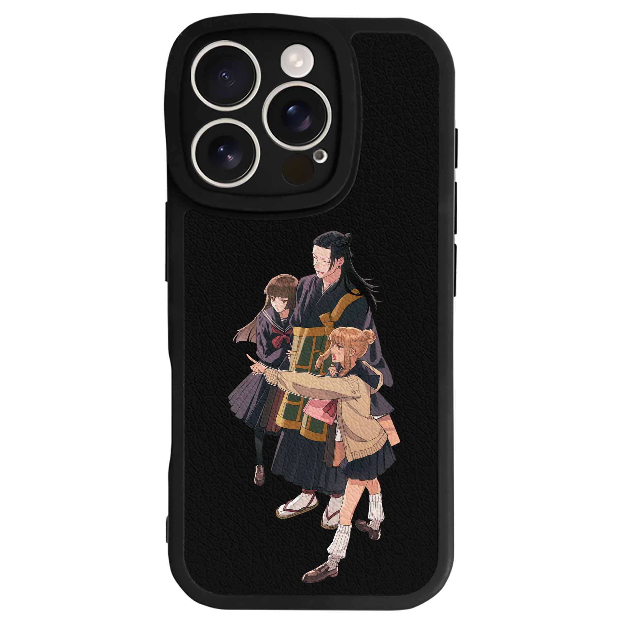 （画像用） 呪術廻戦 Jujutsu Kaisen 【iPhone 16シリーズ対応】シリコンスマホケース（レザー調） 材質：シリコン